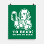 To Beer-None-Matte-Poster-demonigote