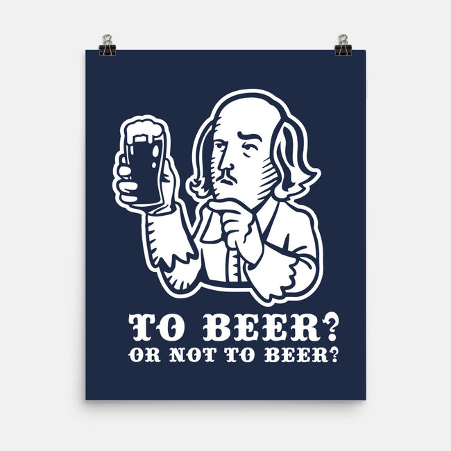To Beer-None-Matte-Poster-demonigote