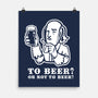 To Beer-None-Matte-Poster-demonigote