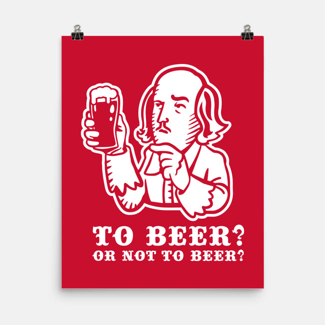 To Beer-None-Matte-Poster-demonigote