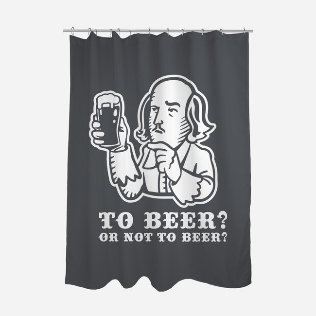 To Beer-None-Polyester-Shower Curtain-demonigote