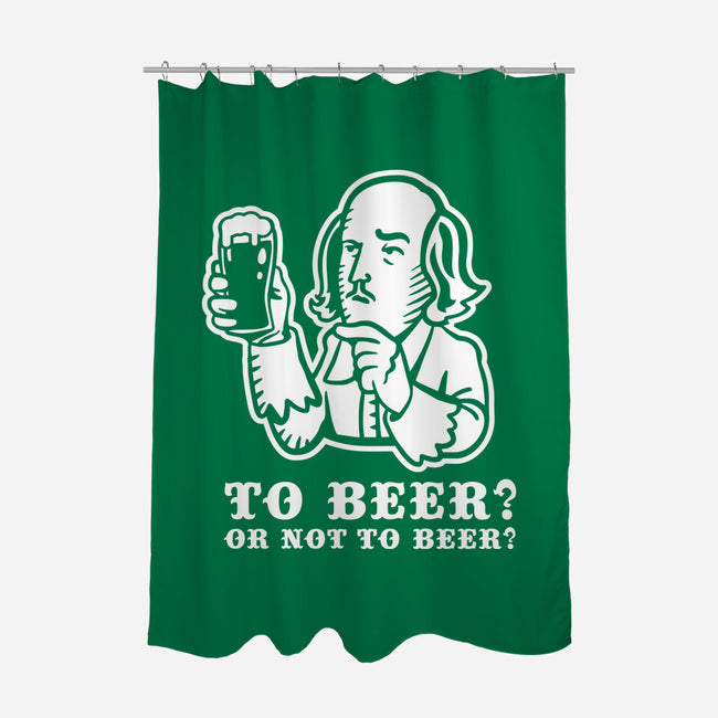 To Beer-None-Polyester-Shower Curtain-demonigote