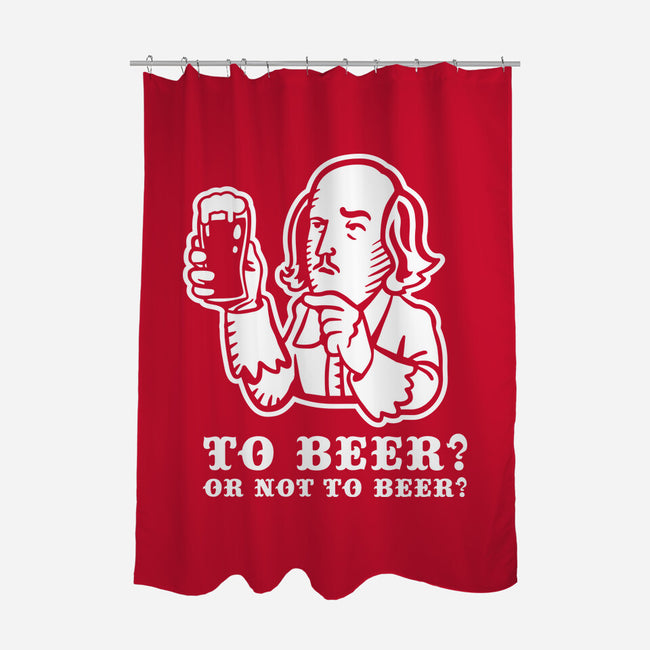 To Beer-None-Polyester-Shower Curtain-demonigote