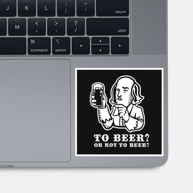 To Beer-None-Glossy-Sticker-demonigote