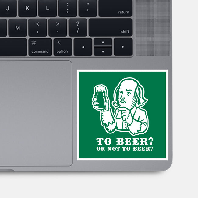 To Beer-None-Glossy-Sticker-demonigote