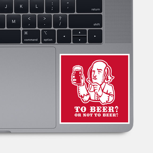 To Beer-None-Glossy-Sticker-demonigote