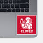 To Beer-None-Glossy-Sticker-demonigote