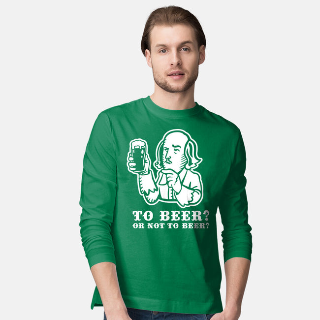 To Beer-Mens-Long Sleeved-Tee-demonigote