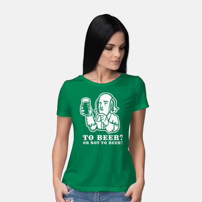 To Beer-Womens-Basic-Tee-demonigote
