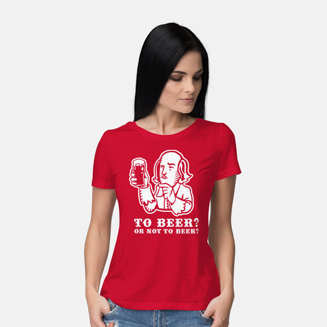 To Beer-Womens-Basic-Tee-demonigote