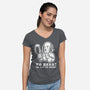 To Beer-Womens-V-Neck-Tee-demonigote