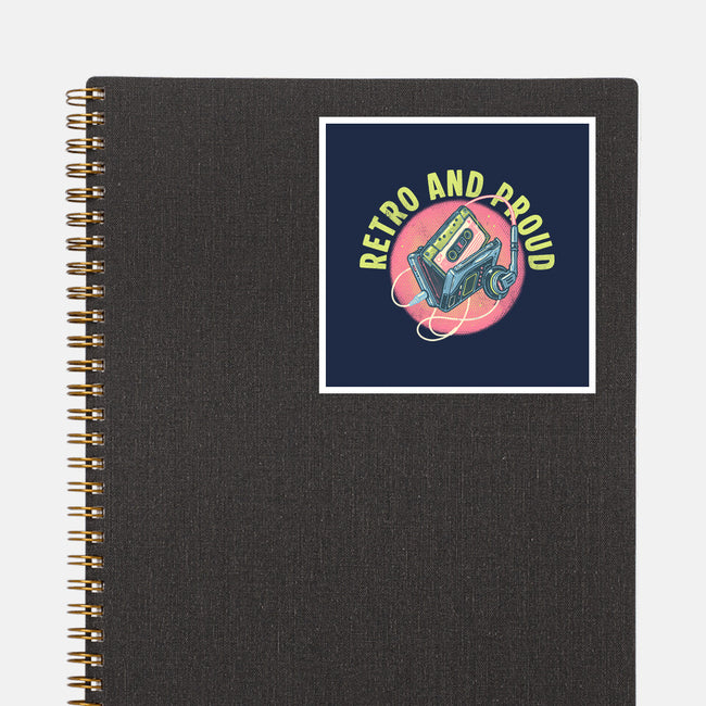 Retro And Proud-None-Glossy-Sticker-glitchygorilla