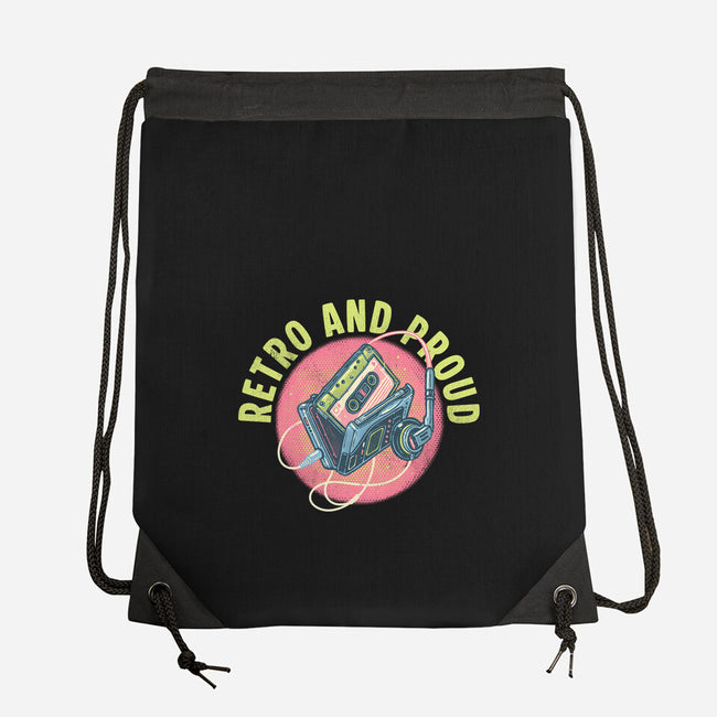 Retro And Proud-None-Drawstring-Bag-glitchygorilla