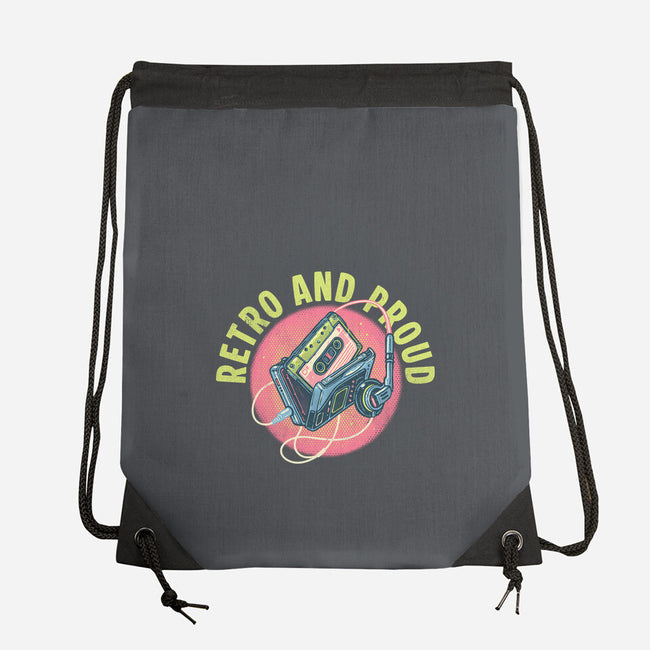 Retro And Proud-None-Drawstring-Bag-glitchygorilla