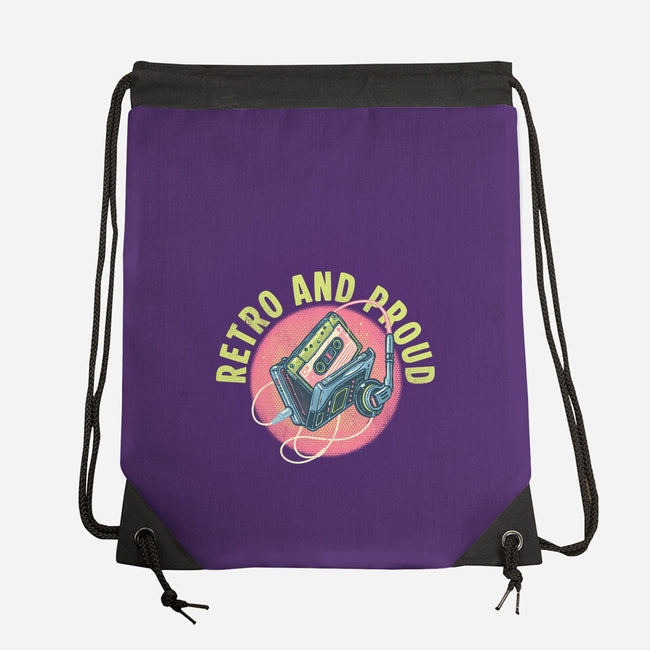 Retro And Proud-None-Drawstring-Bag-glitchygorilla
