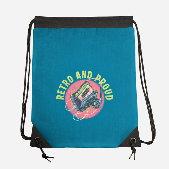 Retro And Proud-None-Drawstring-Bag-glitchygorilla