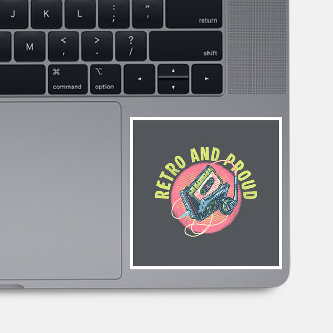 Retro And Proud-None-Glossy-Sticker-glitchygorilla