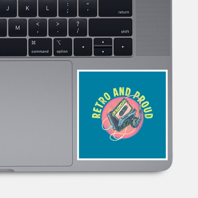 Retro And Proud-None-Glossy-Sticker-glitchygorilla