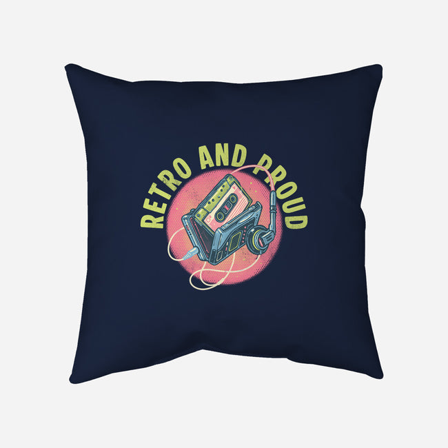 Retro And Proud-None-Removable Cover w Insert-Throw Pillow-glitchygorilla