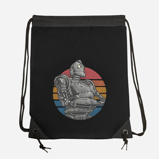 Retro Giant-None-Drawstring-Bag-glitchygorilla