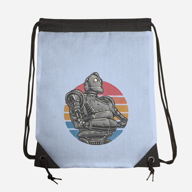 Retro Giant-None-Drawstring-Bag-glitchygorilla