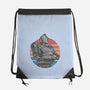 Retro Giant-None-Drawstring-Bag-glitchygorilla