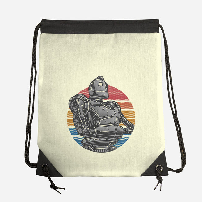 Retro Giant-None-Drawstring-Bag-glitchygorilla