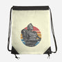 Retro Giant-None-Drawstring-Bag-glitchygorilla