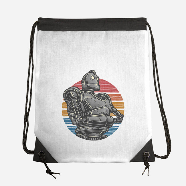 Retro Giant-None-Drawstring-Bag-glitchygorilla