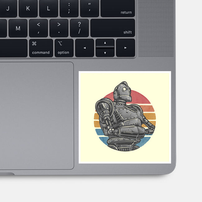 Retro Giant-None-Glossy-Sticker-glitchygorilla