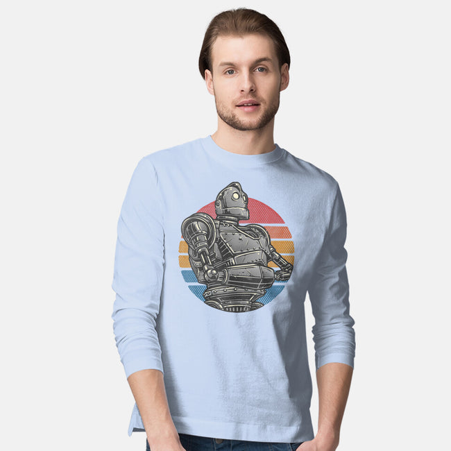 Retro Giant-Mens-Long Sleeved-Tee-glitchygorilla
