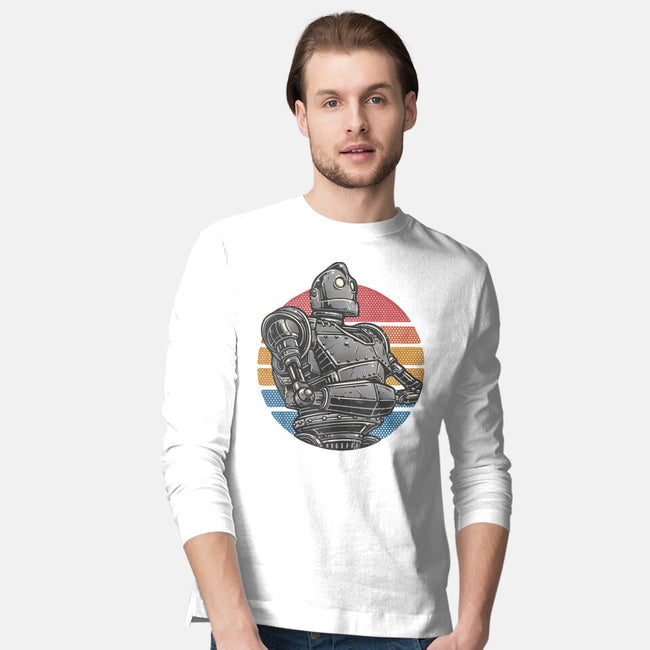 Retro Giant-Mens-Long Sleeved-Tee-glitchygorilla