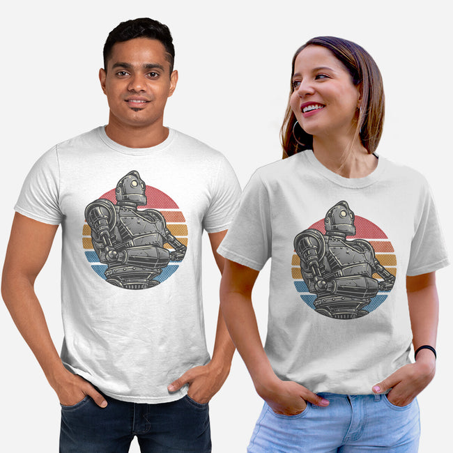 Retro Giant-Unisex-Basic-Tee-glitchygorilla