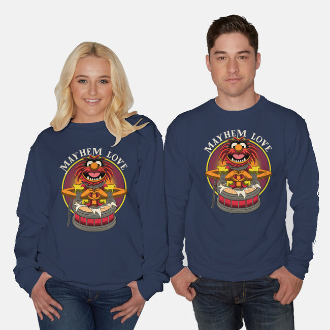 Mayhem Love-Unisex-Crew Neck-Sweatshirt-rmatix