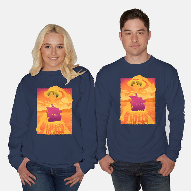 Legendary Pirate Crew-Unisex-Crew Neck-Sweatshirt-sachpica