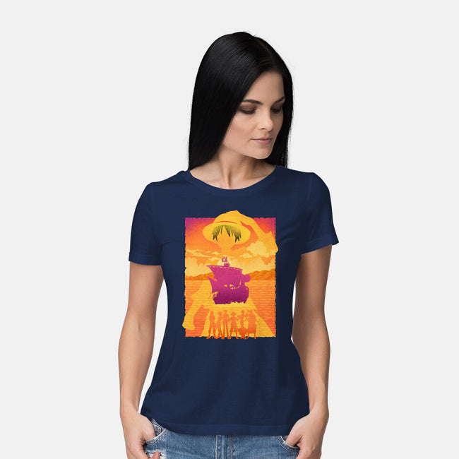 Legendary Pirate Crew-Womens-Basic-Tee-sachpica