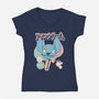 Hawaiian Ice Cream-Womens-V-Neck-Tee-ellr