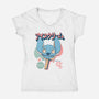 Hawaiian Ice Cream-Womens-V-Neck-Tee-ellr