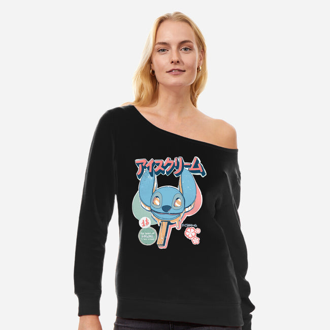Hawaiian Ice Cream-Womens-Off Shoulder-Sweatshirt-ellr