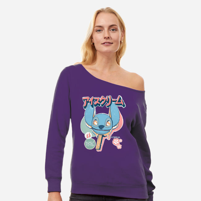 Hawaiian Ice Cream-Womens-Off Shoulder-Sweatshirt-ellr