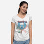 Hawaiian Ice Cream-Womens-V-Neck-Tee-ellr