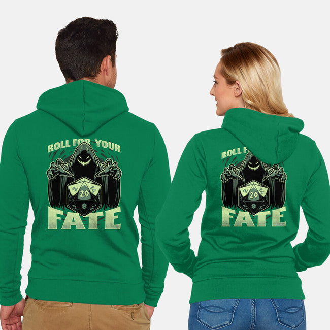 RPG Dice Fate-Unisex-Zip-Up-Sweatshirt-Studio Mootant