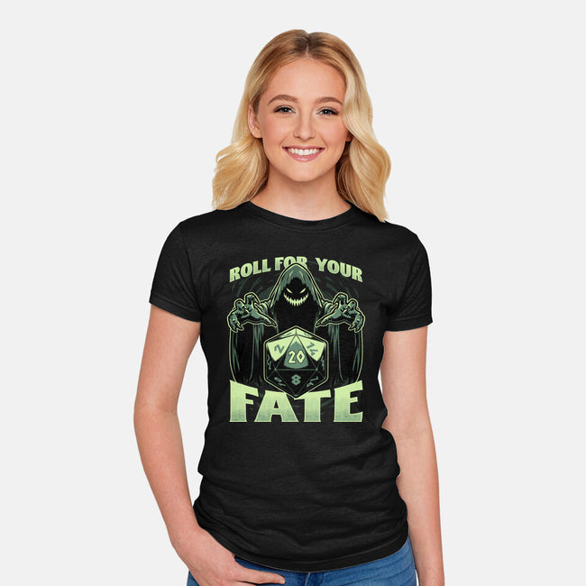 RPG Dice Fate-Womens-Fitted-Tee-Studio Mootant