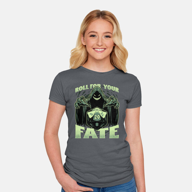 RPG Dice Fate-Womens-Fitted-Tee-Studio Mootant