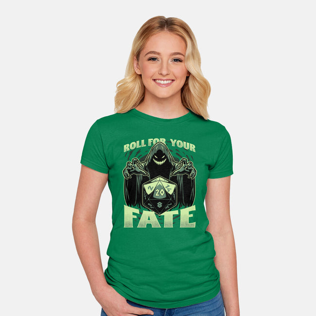 RPG Dice Fate-Womens-Fitted-Tee-Studio Mootant