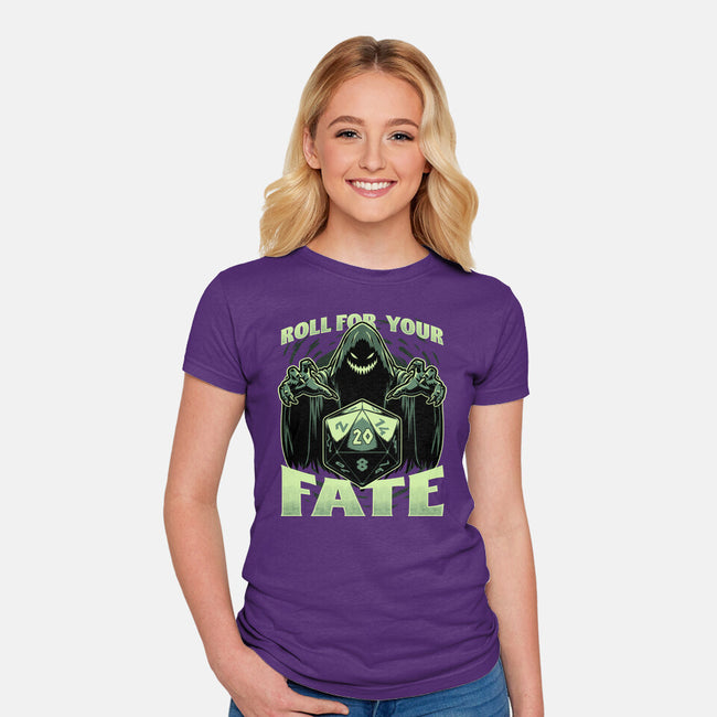 RPG Dice Fate-Womens-Fitted-Tee-Studio Mootant