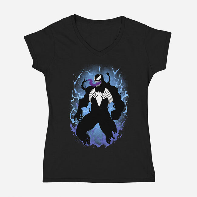 The Black Host-Womens-V-Neck-Tee-MaxoArt