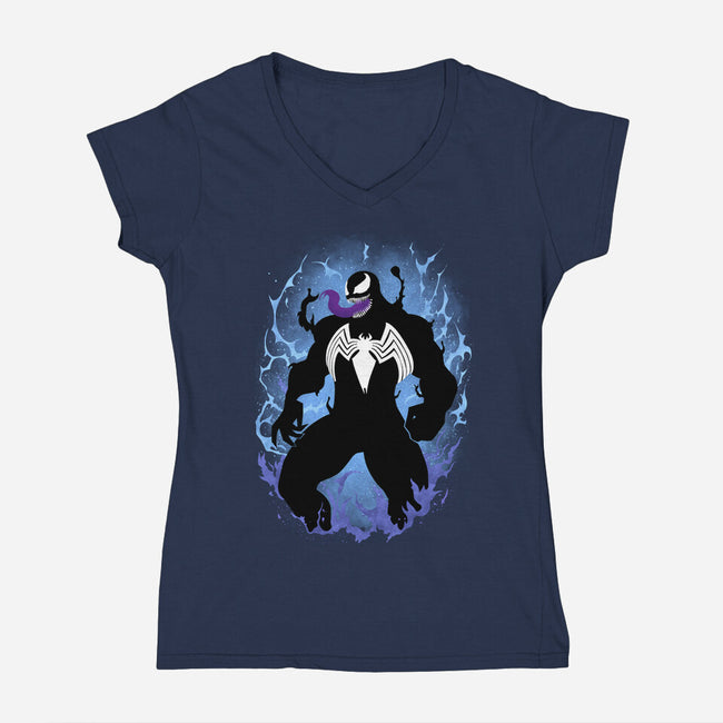The Black Host-Womens-V-Neck-Tee-MaxoArt