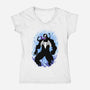The Black Host-Womens-V-Neck-Tee-MaxoArt
