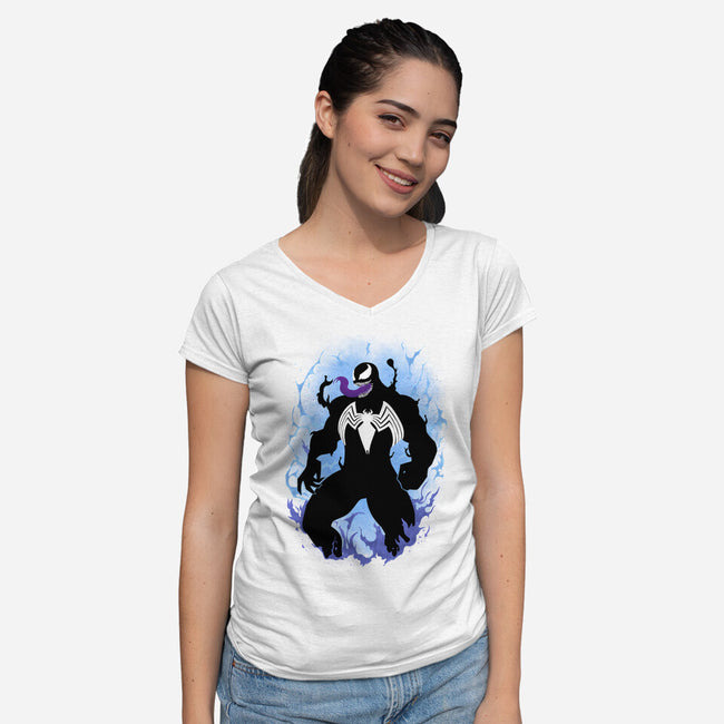 The Black Host-Womens-V-Neck-Tee-MaxoArt